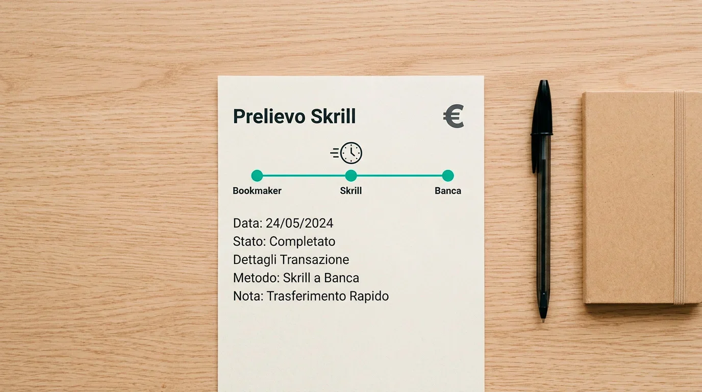 Prelievo delle vincite da bookmaker su Skrill: tempi e commissioni